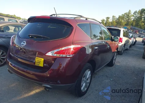 2012 Nissan Murano Sl from USA, damaged, VIN JN8AZ1MU9CW100164